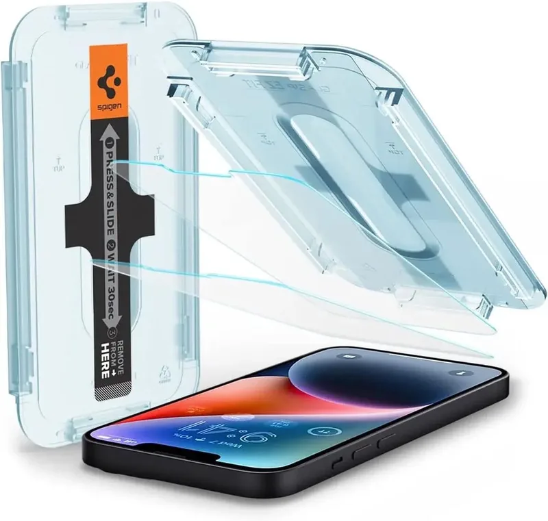 EZ Fit Glas.tR Apple iPhone 13 Pro Max Screen Protector 2-Pack by Spigen – product photo