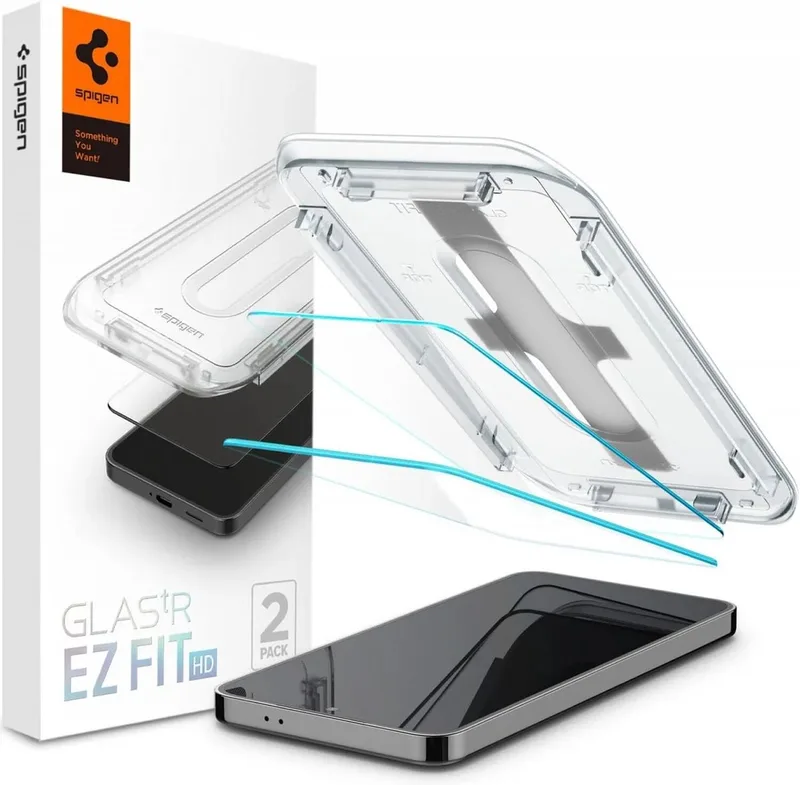 EZ Fit GLAS.tR Samsung Galaxy S24 Plus Screen Protector 2-Pack från Spigen – produktbild