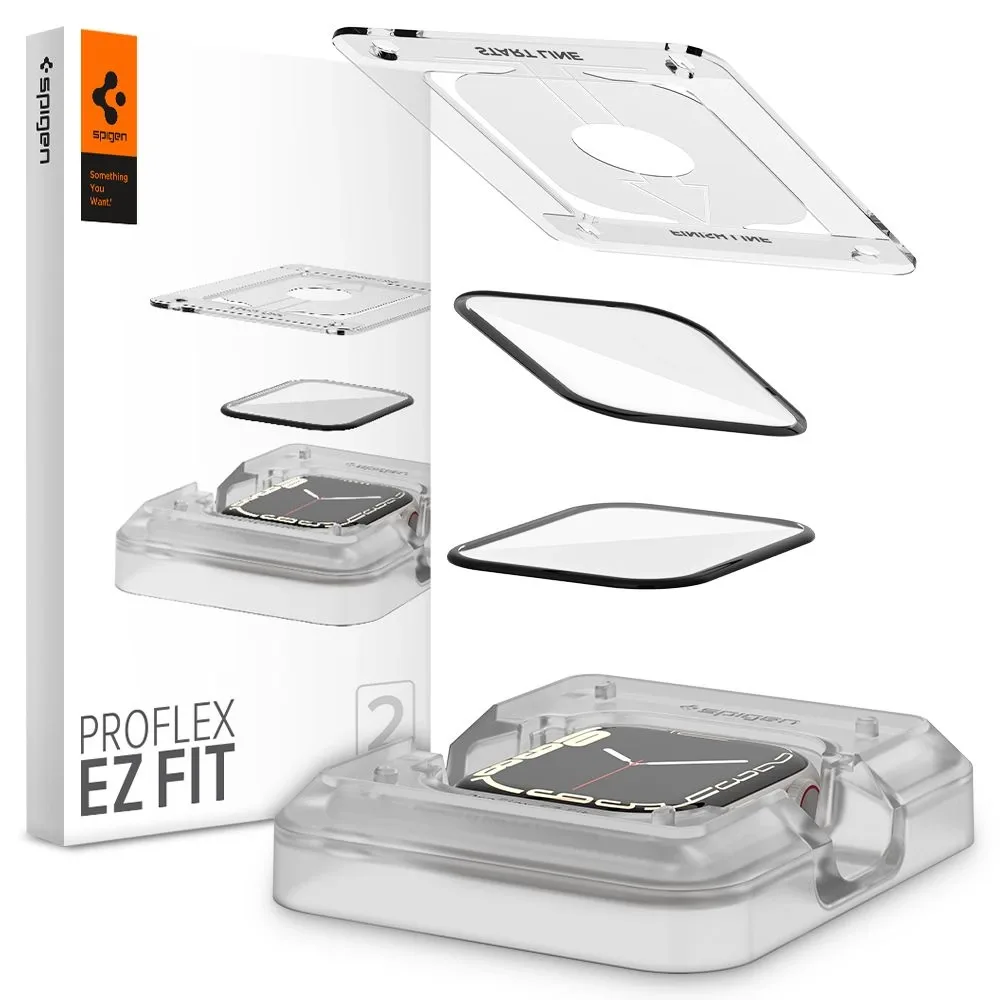 EZ Fit Proflex Apple Watch 7 / 8 / 9 - 45 MM - 2 Stuks by Spigen – product photo