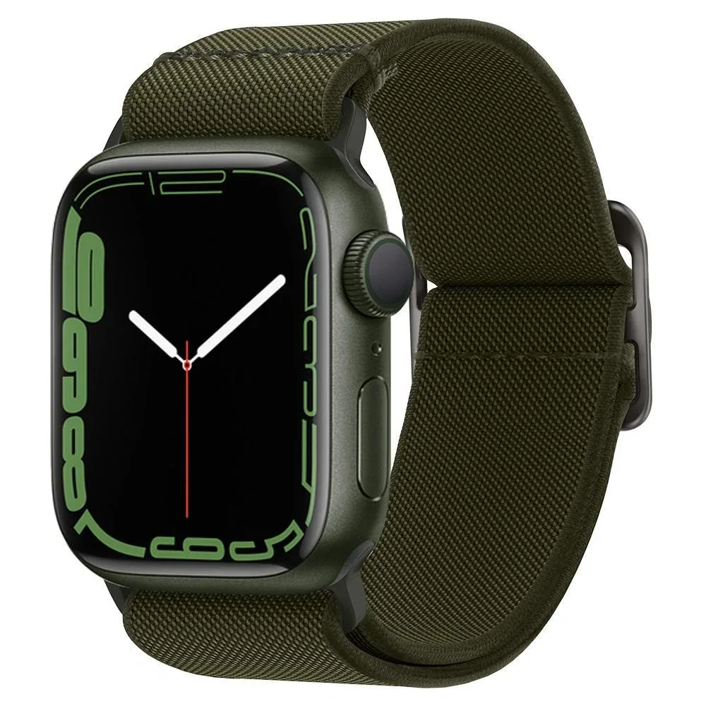 Fit Lite Apple Watch 6 / 7 / 8 / 9 / 10 / SE / Ultra 1 & 2 - 44 / 45 / 46 / 49 MM - Khaki van Spigen – productfoto