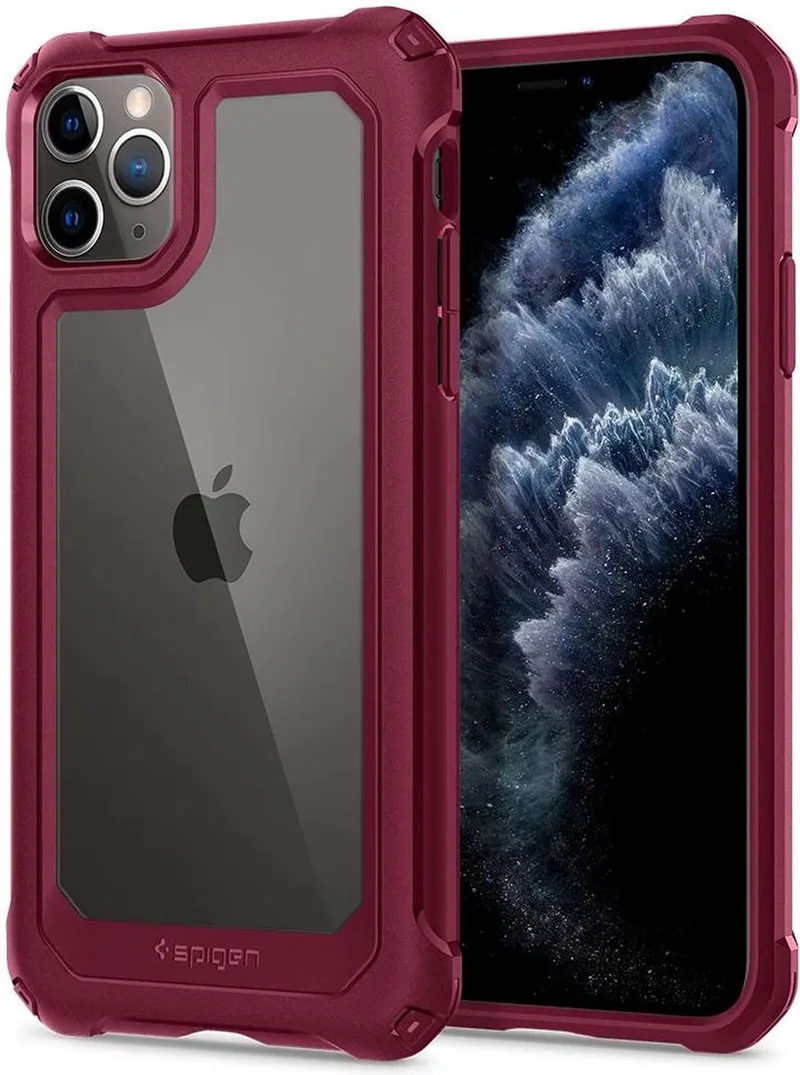 Gauntlet Apple iPhone 11 Pro Hoesje de Spigen en Rouge – photo produit
