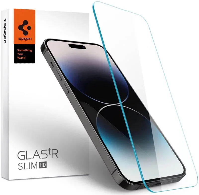 Glas t.R Slim iPhone 14 Pro Max Screen Protector Transparant by Spigen – product photo