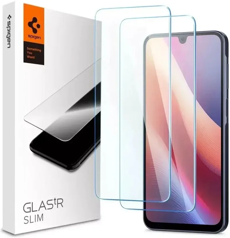 Glas t.R Slim Screen Protector | Geschikt voor Samsung Galaxy A16 | Tempered Glass | 2-Pack de Spigen – photo produit