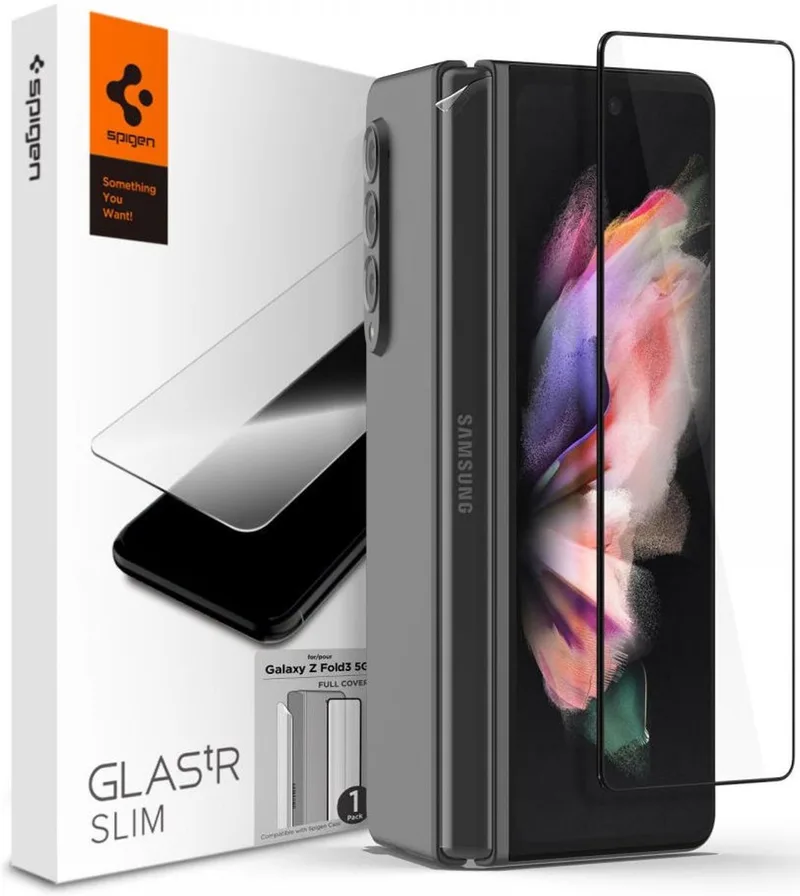 GLAS.tR Samsung Galaxy Z Fold 3 Screen Protector Tempered Glass von Spigen – Produktfoto