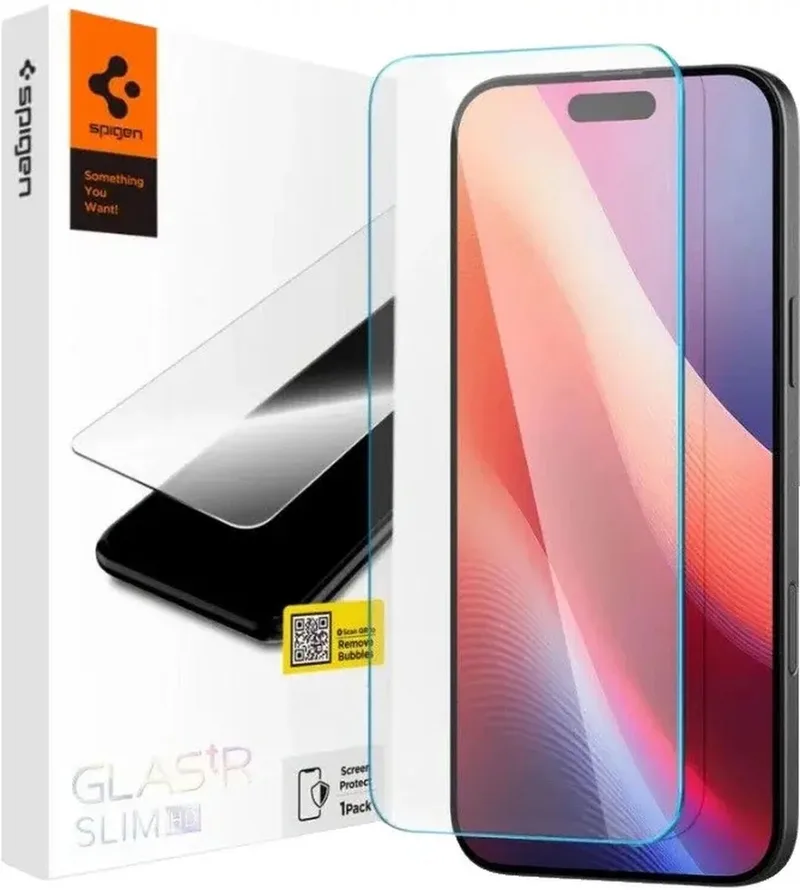Glas.tR Slim HD iPhone 16 Plus / 15 Plus Screen Protector Tempered Glass by Spigen – product photo