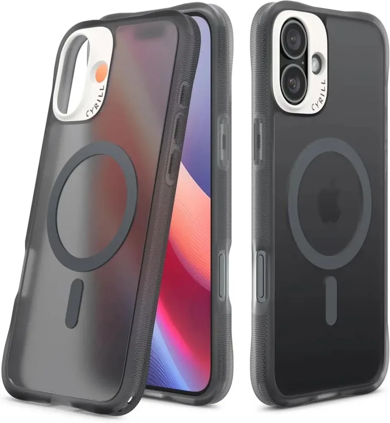 Hoesje Geschikt voor Apple iPhone 16 - Cyrill Ultra Sheer - Compatibel met MagSafe / Qi2 - Back Cover met Magneet von Spigen in Grau – Produktfoto