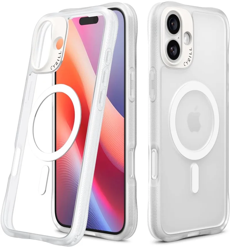 Hoesje Geschikt voor Apple iPhone 16 Plus - Cyrill Ultra Sheer Mag - Compatibel met MagSafe / Qi2 - Back Cover met Magneet - Matte by Spigen in Transparent – product photo