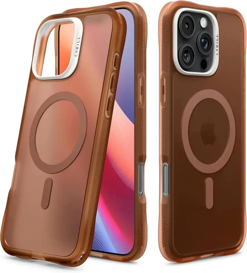 Hoesje Geschikt voor Apple iPhone 16 Pro - Cyrill Ultra Sheer - Compatibel met MagSafe / Qi2 - Back Cover met Magneet by Spigen in Brown – product photo