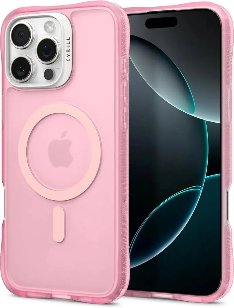 Hoesje Geschikt voor Apple iPhone 16 Pro Max - Cyrill Ultra Sheer - Compatibel met MagSafe / Qi2 - Back Cover met Magneet by Spigen in Pink – product photo