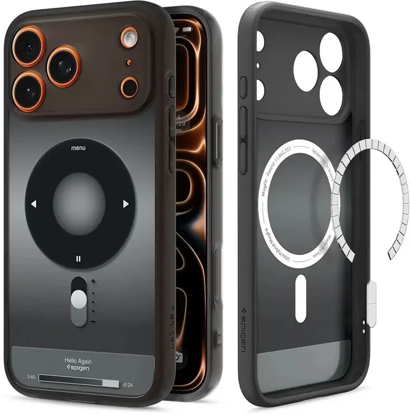 Hoesje Geschikt voor Apple iPhone 17 Pro - Ultra Hybrid MagFit Case - Compatibel met MagSafe / Qi2 - Back Cover van Spigen in Zwart – productfoto