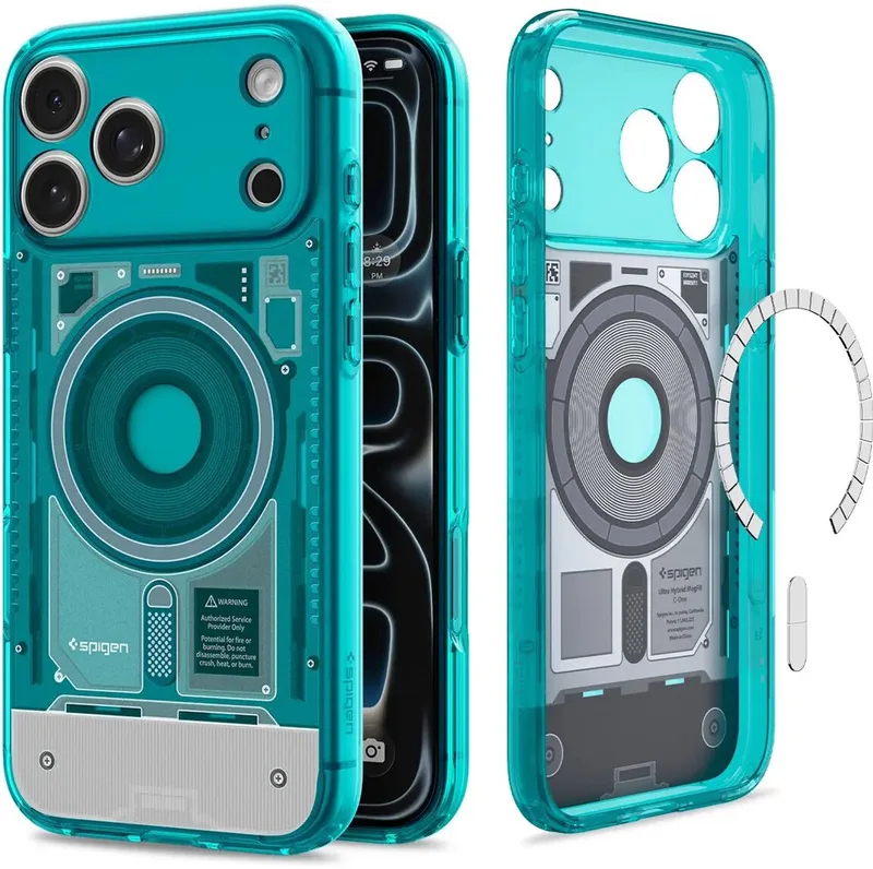 Hoesje Geschikt voor Apple iPhone 18 Pro / 17 Pro - Ultra Hybrid MagFit Case - Compatibel met MagSafe / Qi2 - Back Cover Bondi från Spigen i Blå – produktbild