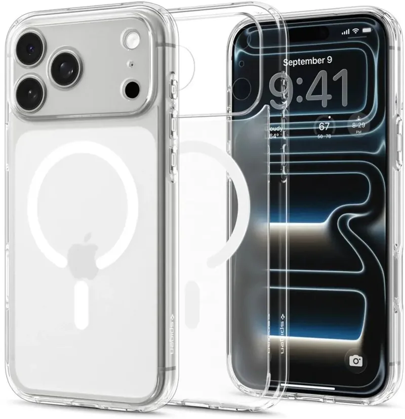 Hoesje Geschikt voor Apple iPhone 18 Pro Max / 17 Pro Max - Ultra Hybrid MagFit Case - Compatibel met MagSafe / Qi2 - Back Cover by Spigen in White – product photo