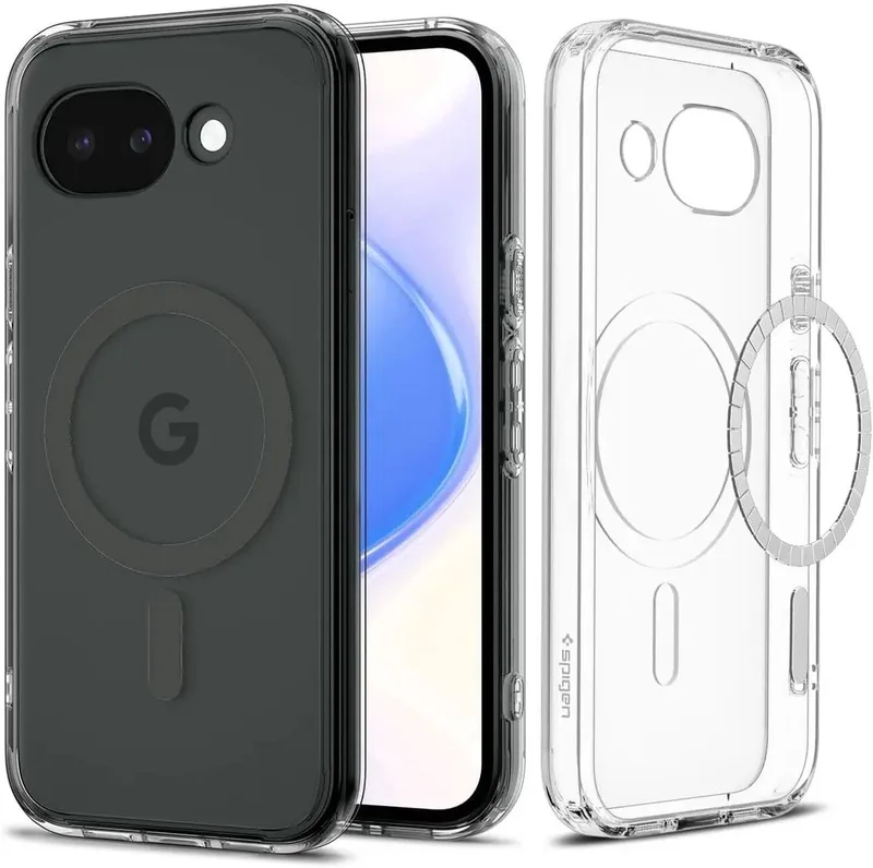 Hoesje Geschikt voor Google Pixel 10a - Ultra Hybrid MagFit Case - Compatibel met MagSafe / Qi2 - Back Cover von Spigen in Transparent – Produktfoto