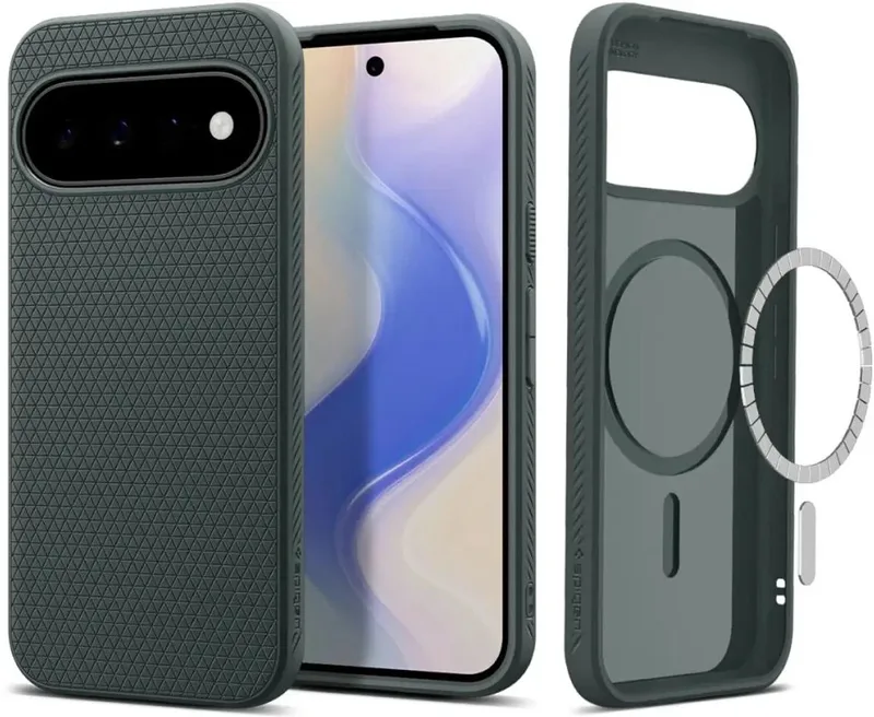 Hoesje Geschikt voor Google Pixel 11 - Liquid Air MagFit - Compatibel met MagSafe - Back Cover Flexibel TPU de Spigen en Vert – photo produit