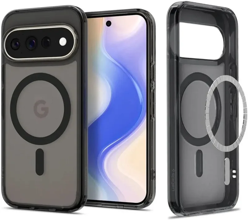 Hoesje Geschikt voor Google Pixel 11 Pro XL - Ultra Hybrid MagFit Case - Compatibel met MagSafe / Qi2 - Back Cover von Spigen in Schwarz – Produktfoto