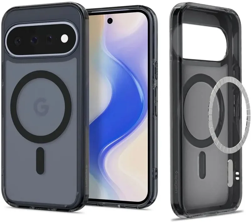 Hoesje Geschikt voor Google Pixel 11 - Ultra Hybrid MagFit Case - Compatibel met MagSafe / Qi2 - Back Cover van Spigen in Zwart – productfoto