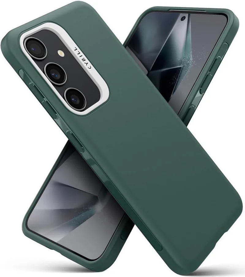 Hoesje Geschikt voor Samsung Galaxy S24 - Cyrill Ultra Color - Back Cover TPU - Groen de Spigen en Bleu – photo produit