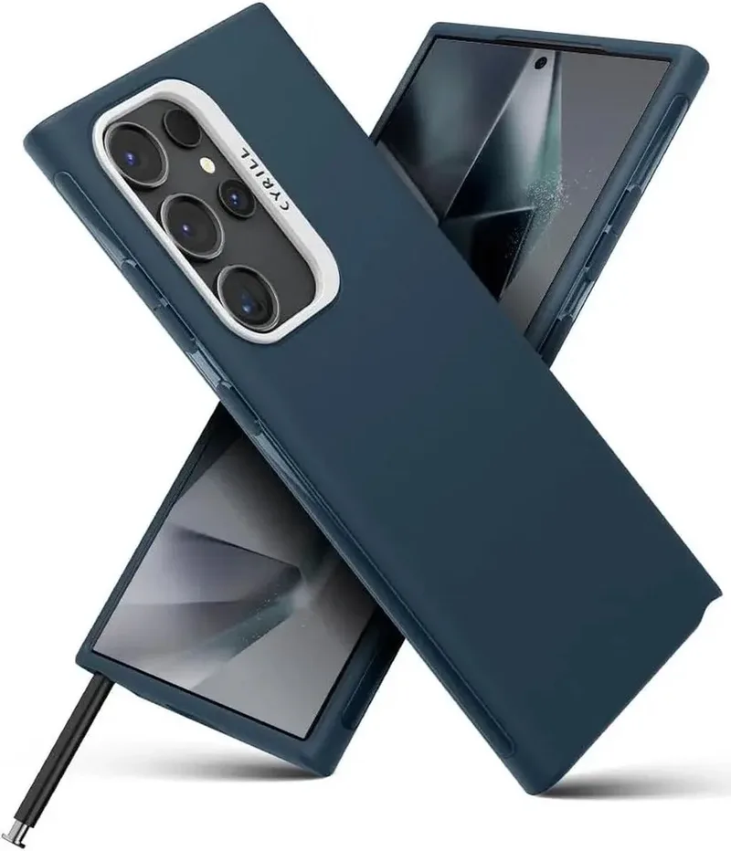 Hoesje Geschikt voor Samsung Galaxy S24 Ultra - Cyrill Ultra Color - Back Cover TPU van Spigen in Blauw – productfoto