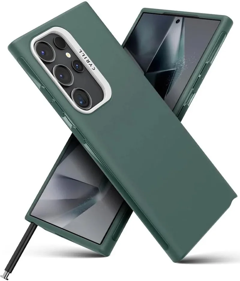 Hoesje Geschikt voor Samsung Galaxy S24 Ultra - Cyrill Ultra Color - Back Cover TPU van Spigen in Groen – productfoto