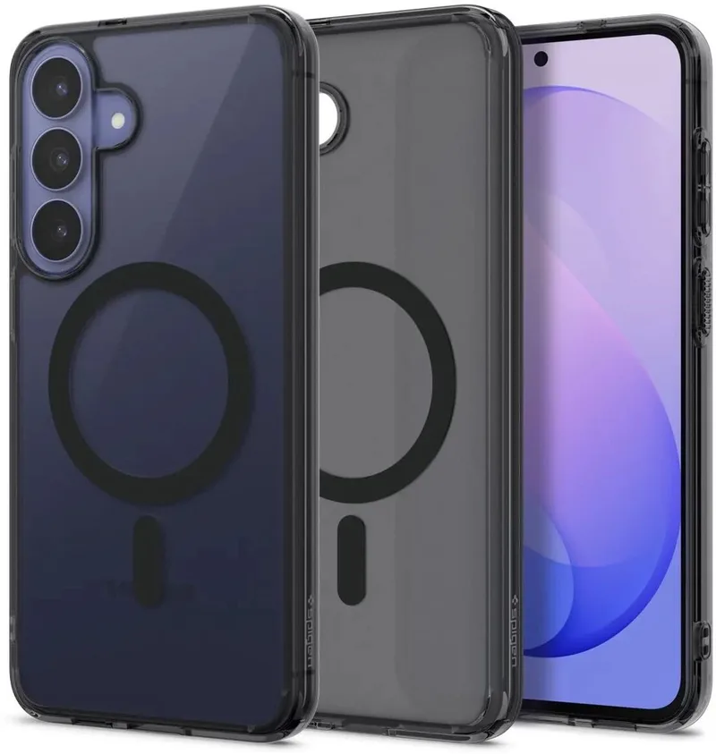 Hoesje Geschikt voor Samsung Galaxy S26 FE - Ultra Hybrid MagFit Case - Compatibel met MagSafe / Qi2 - Back Cover de Spigen en Noir – photo produit