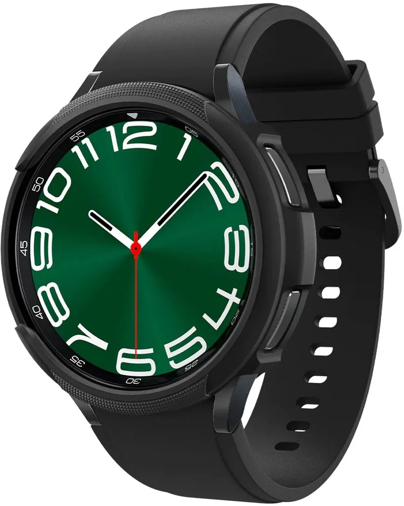 Hoesje Geschikt voor Samsung Galaxy Watch6 Classic 47mm - Liquid Air Case by Spigen in Black – product photo