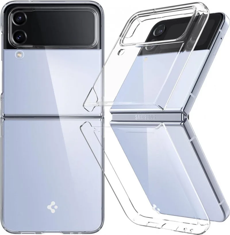 Hoesje Geschikt voor Samsung Galaxy Z Flip 4 | Air Skin | Back Cover von Spigen in Transparent – Produktfoto