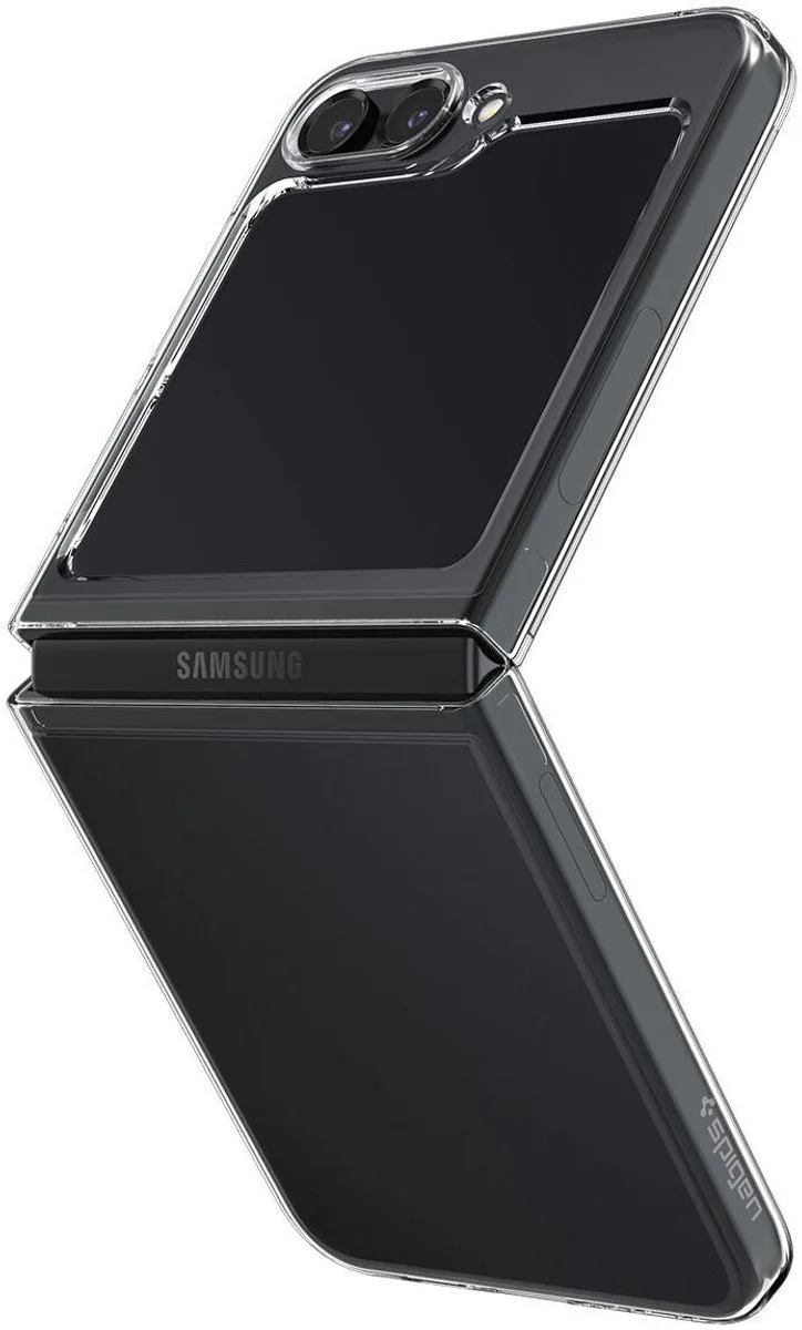 Hoesje Geschikt voor Samsung Galaxy Z Flip 5 - Air Skin - Back Cover von Spigen in Transparent – Produktfoto