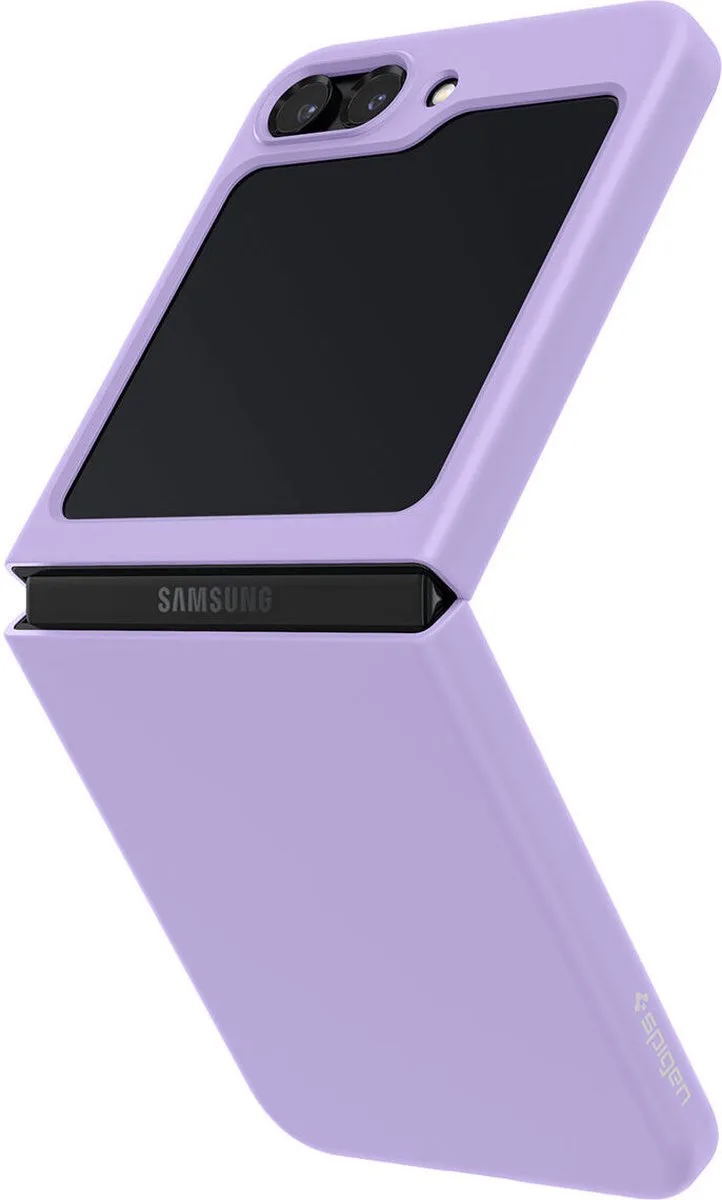 Hoesje Geschikt voor Samsung Galaxy Z Flip 5 - Air Skin - Back Cover van Spigen in Paars – productfoto