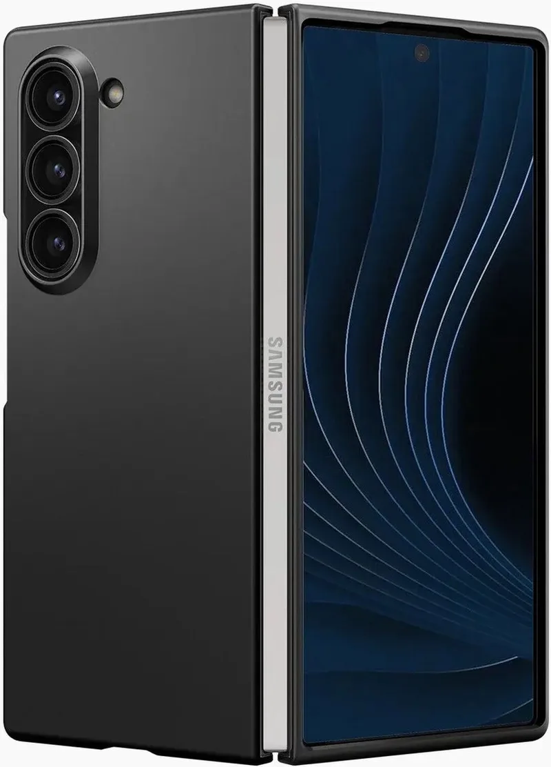 Hoesje Geschikt voor Samsung Galaxy Z Fold 6 | Air Skin | Back Cover | Aramid de Spigen en Noir – photo produit