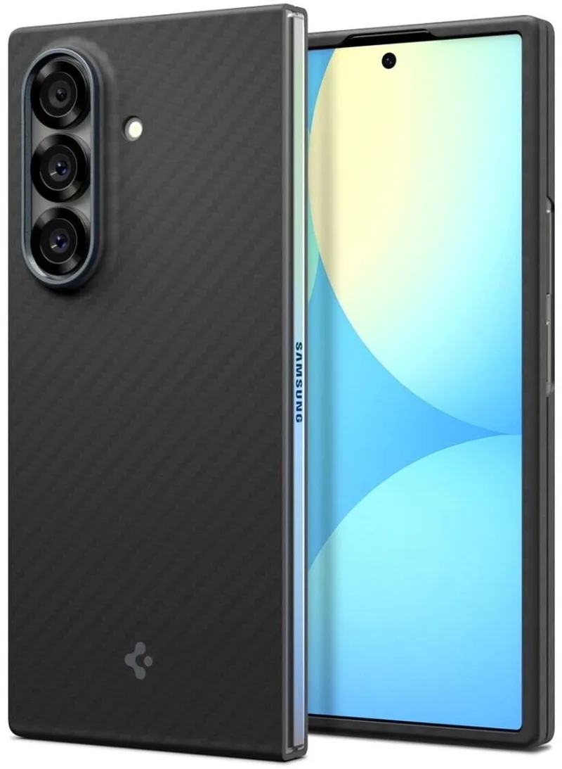 Hoesje Geschikt voor Samsung Galaxy Z Fold 7 | Air Skin | Back Cover | Aramide by Spigen in Black – product photo