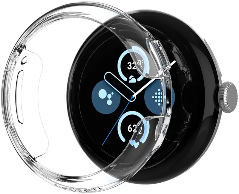 Hoesje Voor Google Pixel Watch 3 2 1 41Mm, En Duurzaam. van Spigen in Transparant – productfoto
