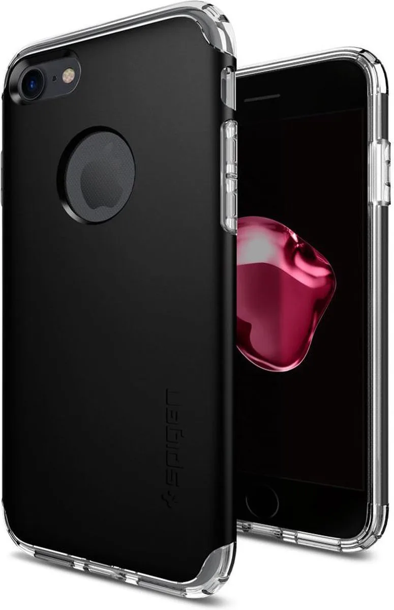 Hybrid Armor Hoesje Apple iPhone 7/8 Jet Black från Spigen i Svart – produktbild