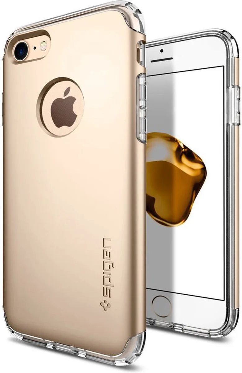 Hybrid Armor Hoesje Apple iPhone 7 Champagne Gold by Spigen in Gold – product photo