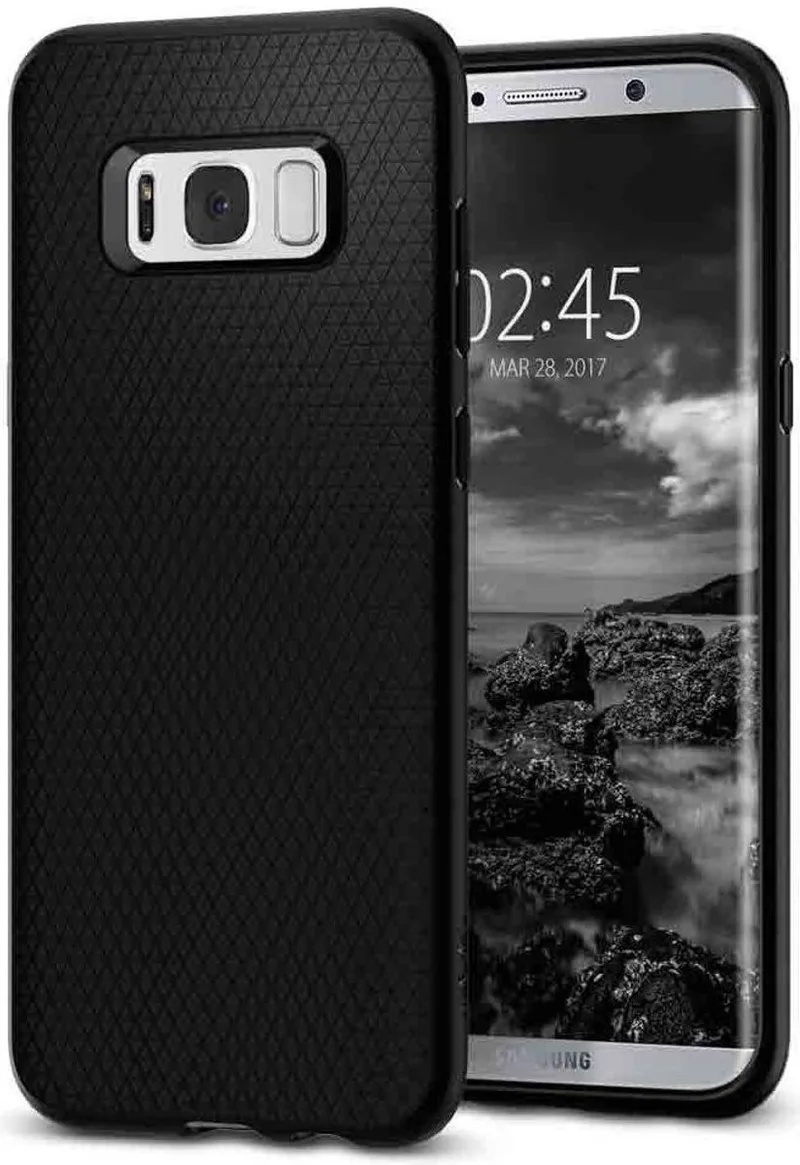 Liquid Air Case Samsung Galaxy S8 Plus de Spigen en Noir – photo produit