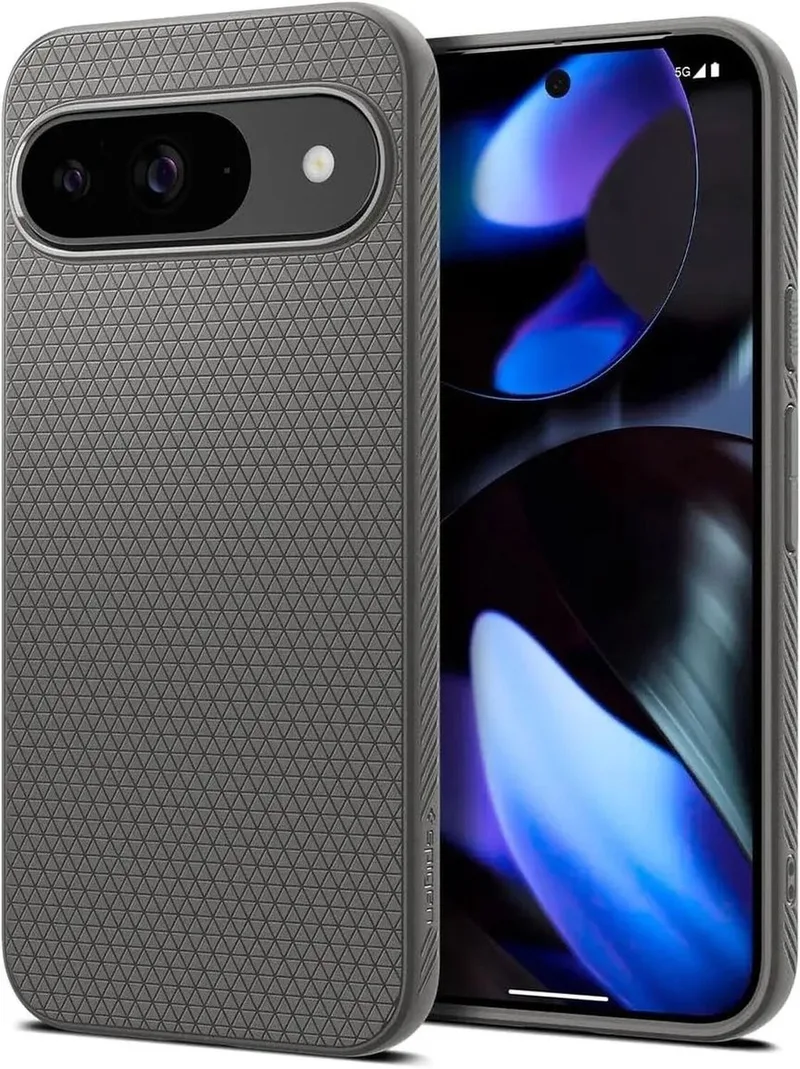 Liquid Air Google Pixel 9 / 9 Pro Hoesje Back Cover van Spigen in Grijs – productfoto