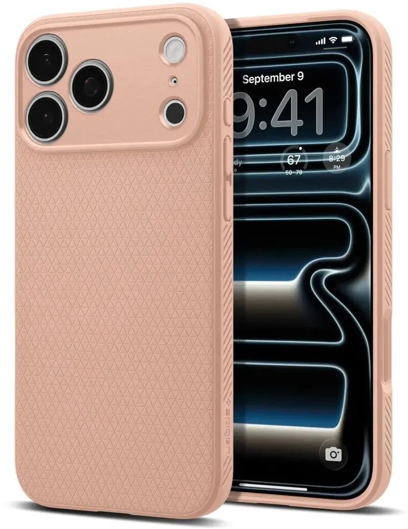 Liquid Air Hoesje Geschikt voor Apple iPhone 18 Pro Max / 17 Pro Max - Back Cover Flexibel TPU von Spigen in Rosa – Produktfoto