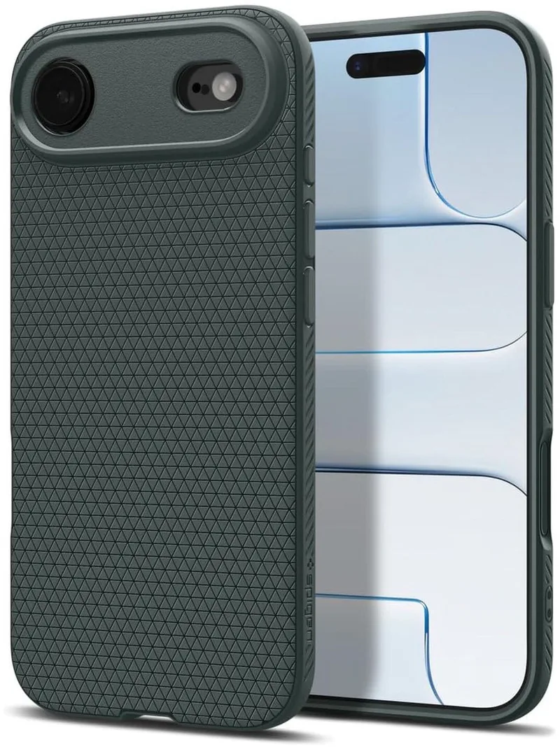 Liquid Air Hoesje Geschikt voor Apple iPhone Air - Back Cover Flexibel TPU von Spigen in Grün – Produktfoto