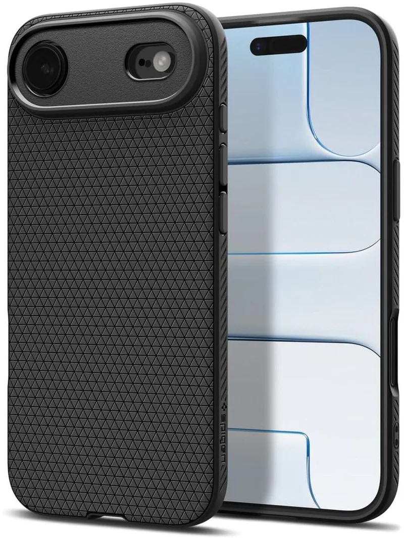 Liquid Air Hoesje Geschikt voor Apple iPhone Air - Back Cover Flexibel TPU Matte by Spigen in Black – product photo