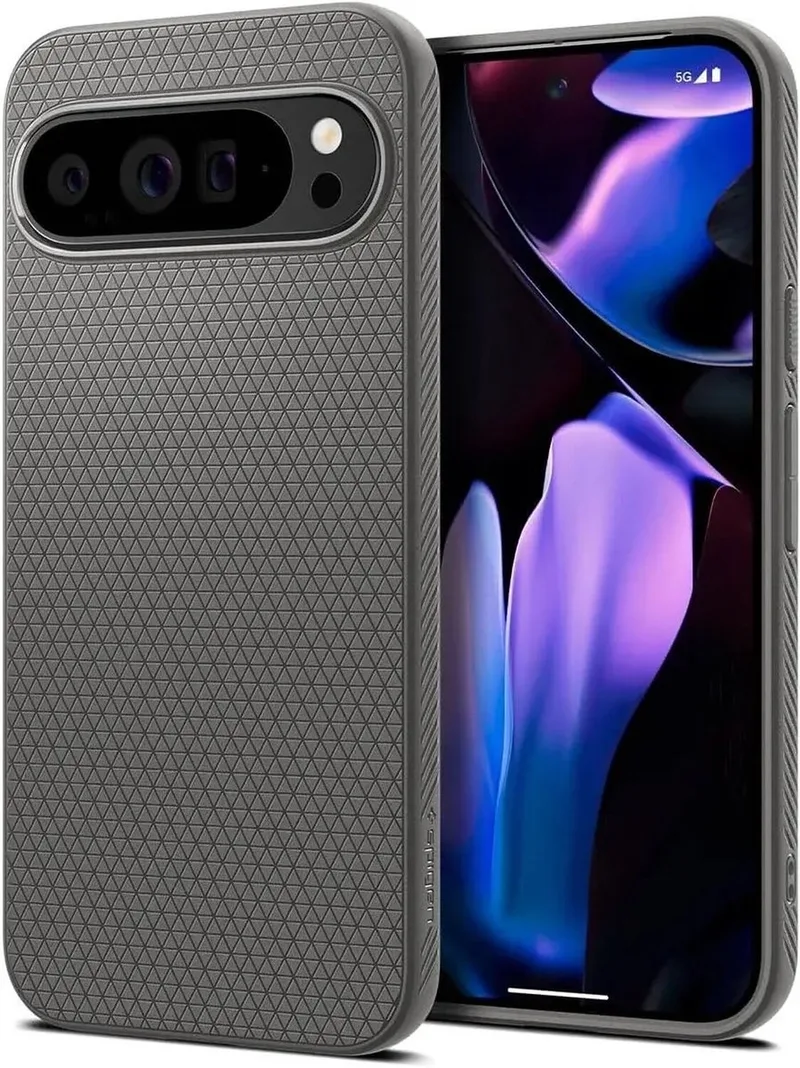 Liquid Air Hoesje Geschikt voor Google Pixel 9 Pro XL - Back Cover Flexibel TPU by Spigen in Grey – product photo