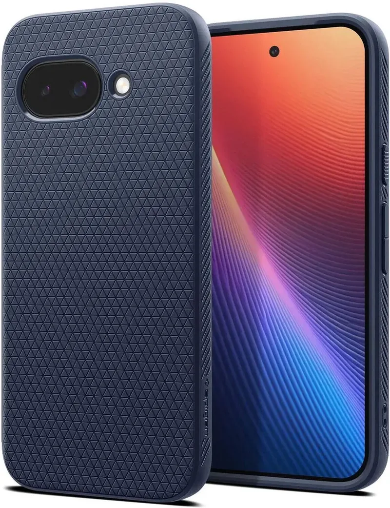 Liquid Air Hoesje Geschikt voor Google Pixel 9a - Back Cover Flexibel TPU fra Spigen i Blå – produktbillede