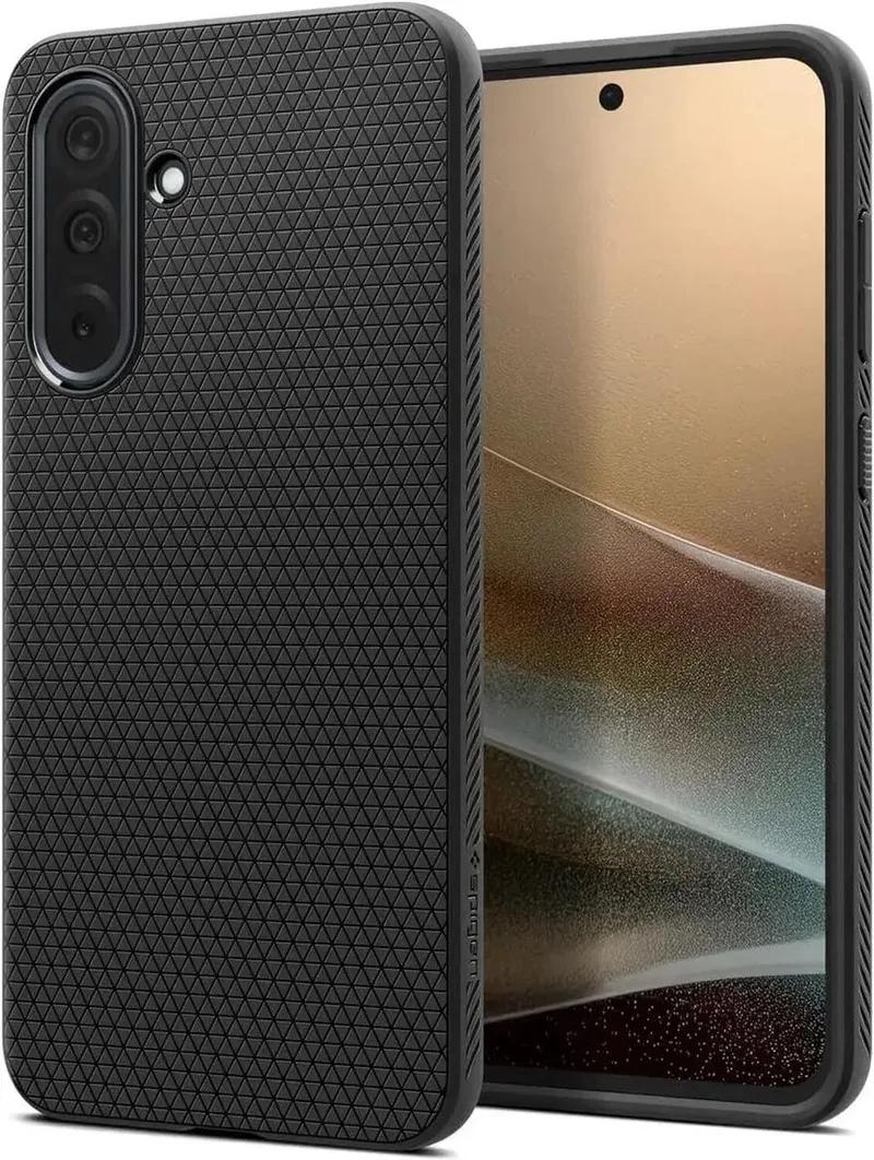 Liquid Air Hoesje Geschikt voor Samsung Galaxy A36 - Back Cover Flexibel TPU Matte by Spigen in Black – product photo