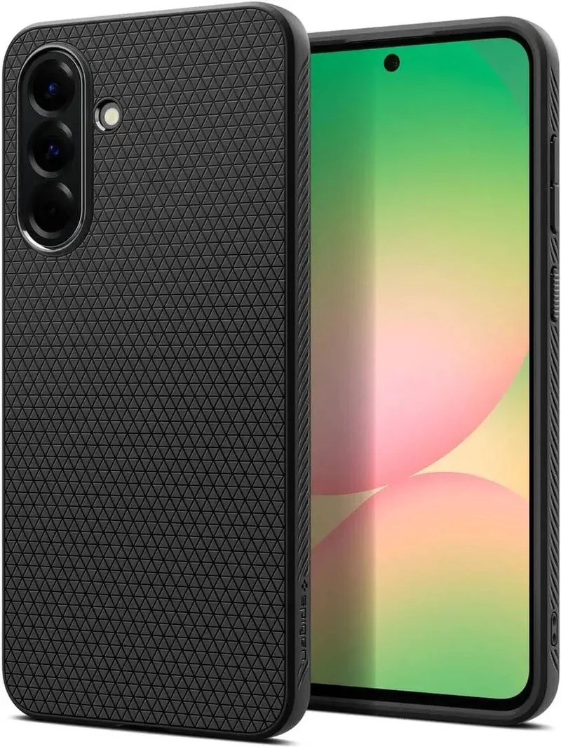 Liquid Air Hoesje Geschikt voor Samsung Galaxy A56 - Back Cover Flexibel TPU by Spigen in Black – product photo