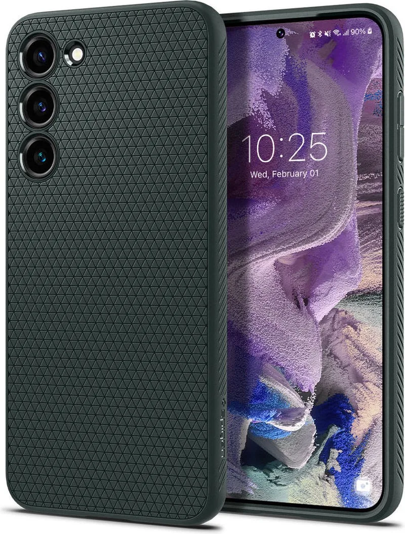 Liquid Air Hoesje Geschikt voor Samsung Galaxy S23 Back Cover by Spigen in Green – product photo