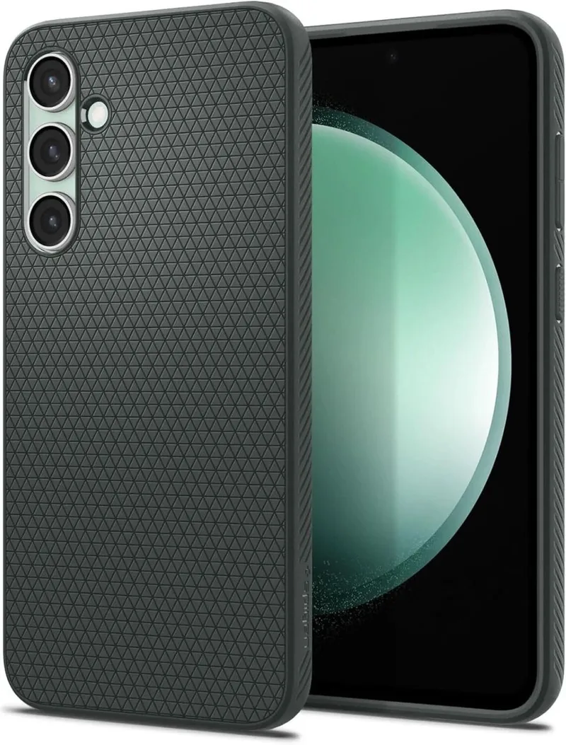 Liquid Air Hoesje Geschikt voor Samsung Galaxy S23 FE Back Cover Flexibel TPU by Spigen in Green – product photo