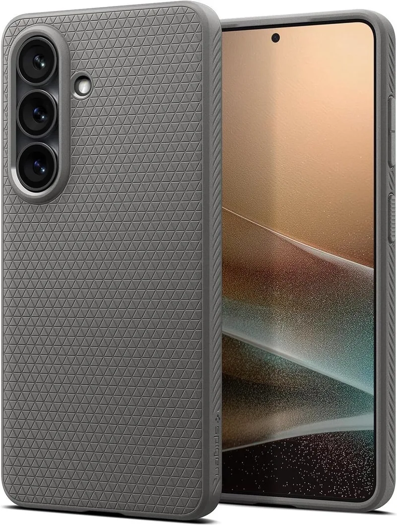 Liquid Air Hoesje Geschikt voor Samsung Galaxy S26 - Back Cover Flexibel TPU van Spigen in Grijs – productfoto