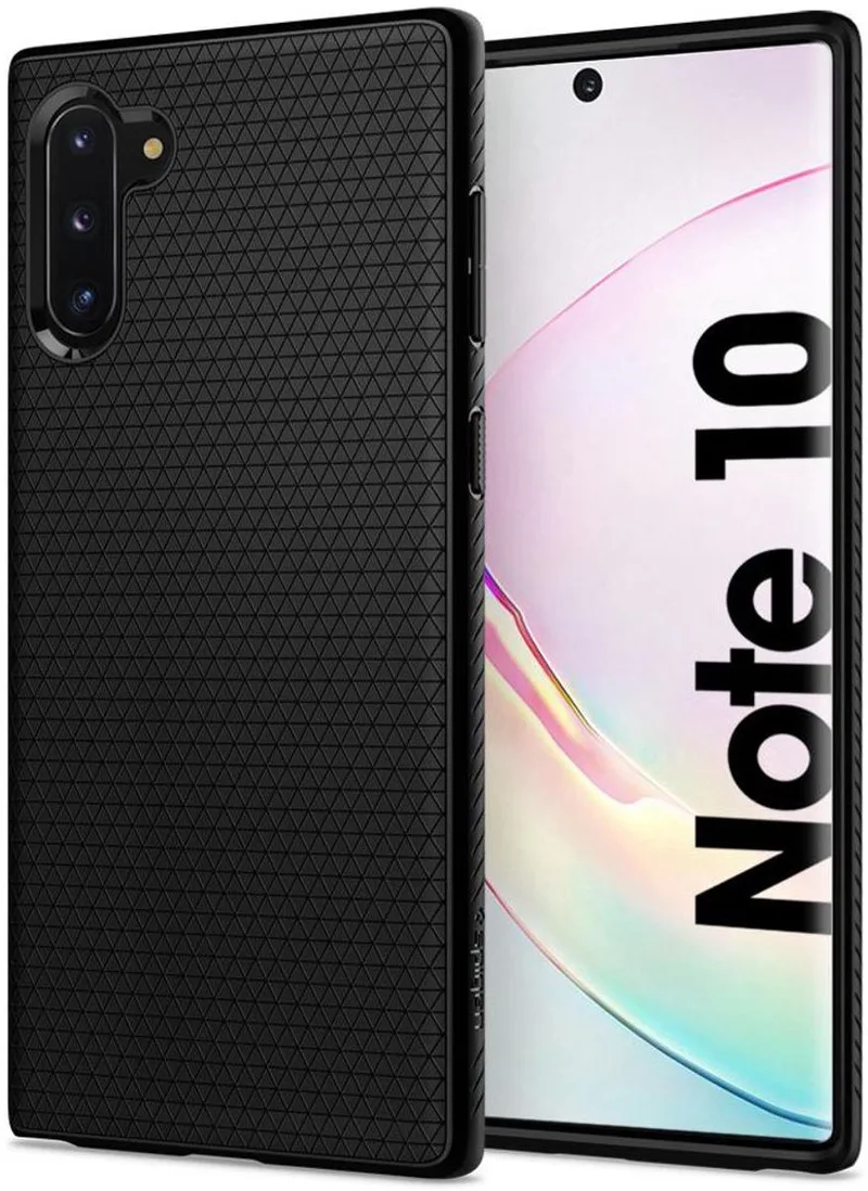 Liquid Air Hoesje Samsung Galaxy Note 10 van Spigen in Zwart – productfoto