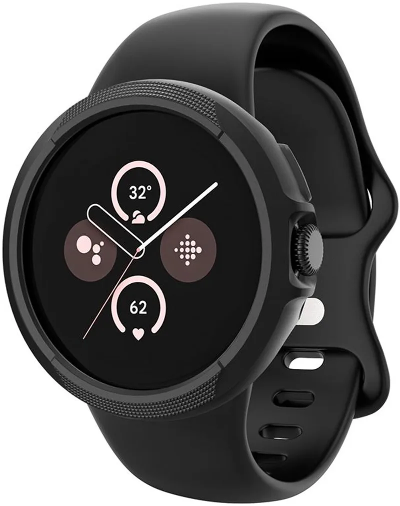 Liquid Air Hoesje Voor Google Pixel Watch 3 45Mm Matzwart Duurzaam by Spigen in Transparent – product photo
