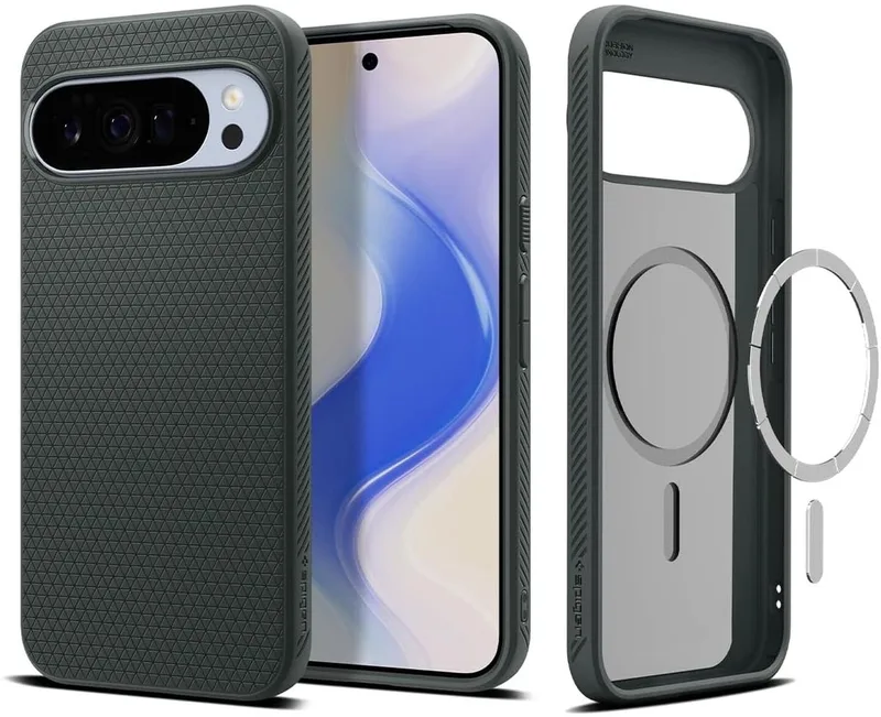 Liquid Air MagFit Google Pixel 10 Pro XL Hoesje MagSafe Back Cover by Spigen in Green – product photo