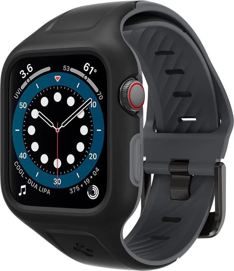 Liquid Air Pro Apple Watch 40MM Hoesje met Band Siliconen de Spigen en Noir – photo produit