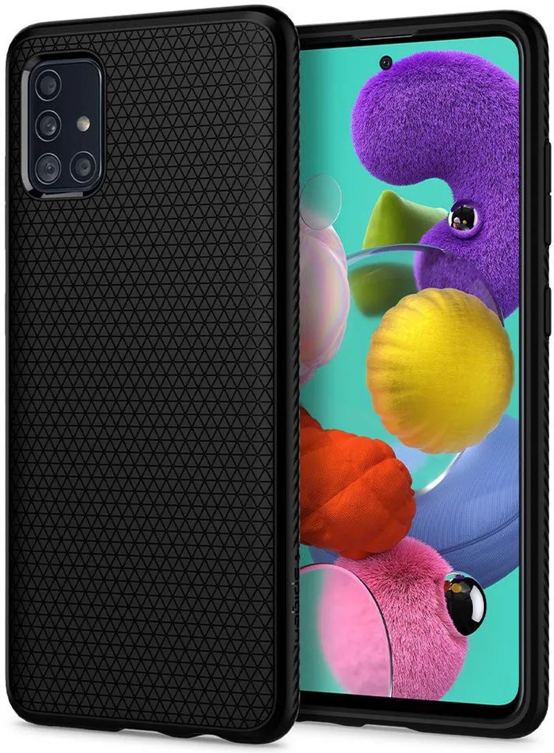 Liquid Air Samsung Galaxy A51 Hoesje Matte by Spigen in Black – product photo